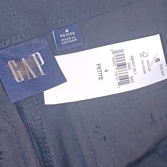 NWT Black GAP Mid-Rise Bi-Stretch Slim Ankle Pants - Picture 10 of 10